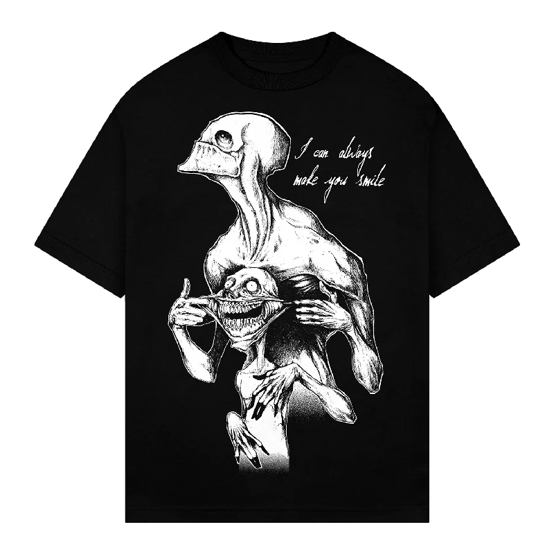 Trendy Looks casual wear T-Shirts Always Smile T-Shirt Black