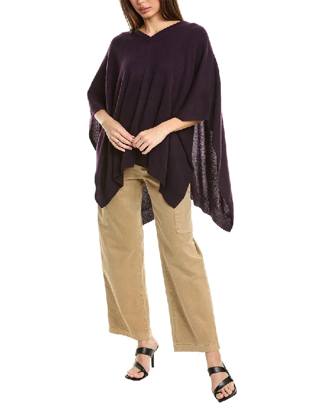 Retro Fashion Trendy sweaters with unique cuts for women Amicale Cashmere V-Neck Cashmere Poncho Retro Fashion Trendy sweaters with unique cuts for women Amicale Cashmere V-Neck Cashmere Poncho