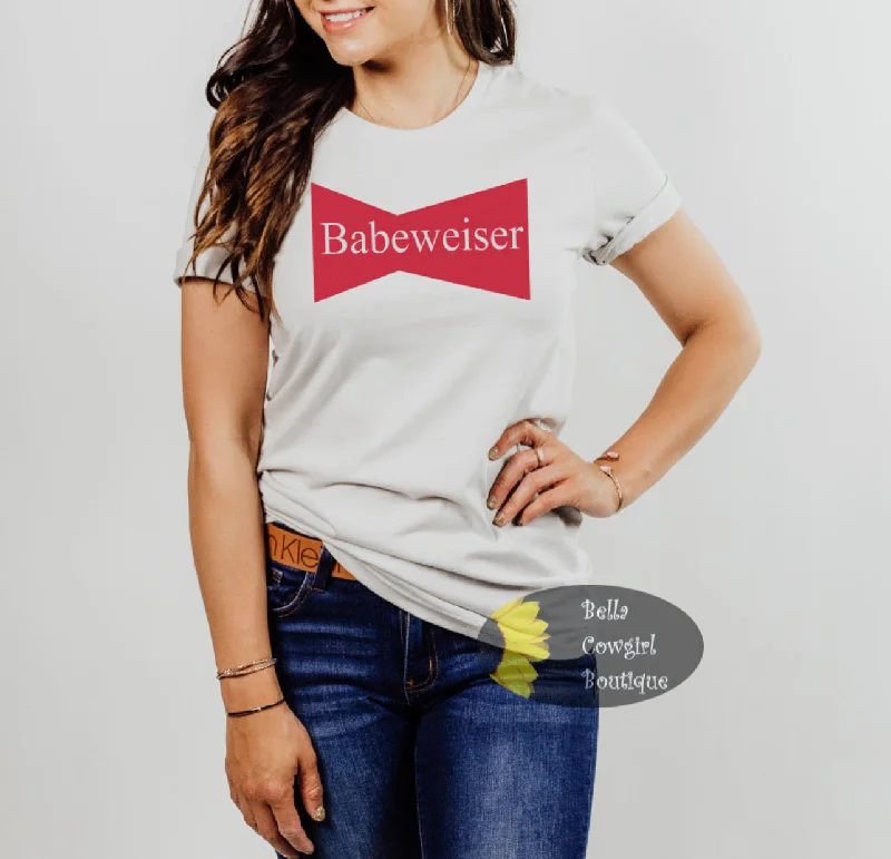 Stylish Ease fun graphic printed T-shirts for casual wear Babeweiser Beer Vintage Western T-Shirt Stylish Ease fun graphic printed T-shirts for casual wear Babeweiser Beer Vintage Western T-Shirt