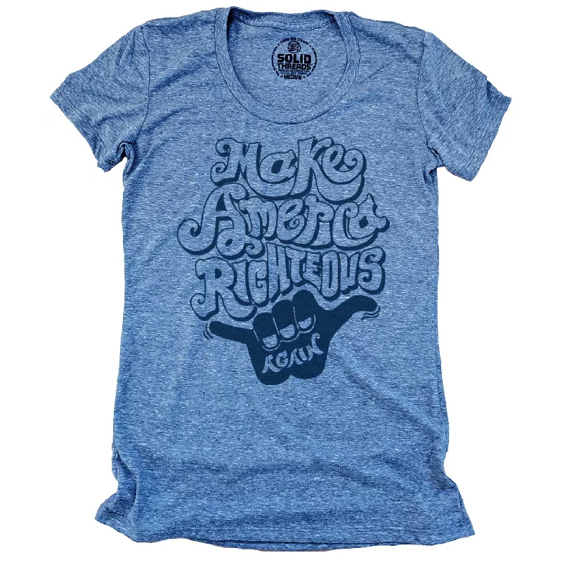 Elegant Wear bold cotton graphic tees Women's Make America Righteous Again T-shirt