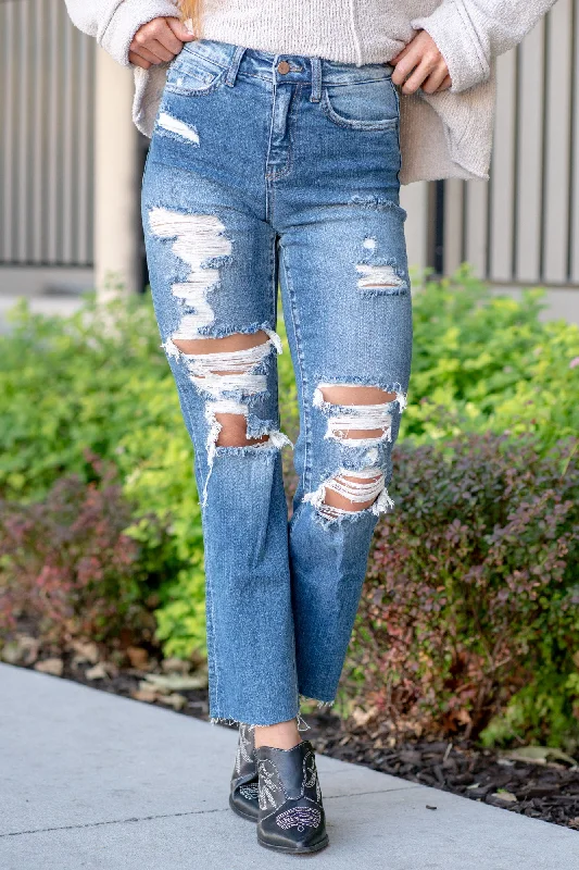 Breathable Comfort Trendy mid-rise jeans women Congratulations High Rise Ankle Straight Breathable Comfort Trendy mid-rise jeans women Congratulations High Rise Ankle Straight