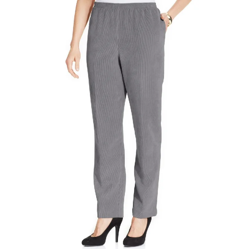 Easygoing Style Stylish casual pants Alfred Dunner Womens Petites Solid Smocked Corduroy Pants Easygoing Style Stylish casual pants Alfred Dunner Womens Petites Solid Smocked Corduroy Pants