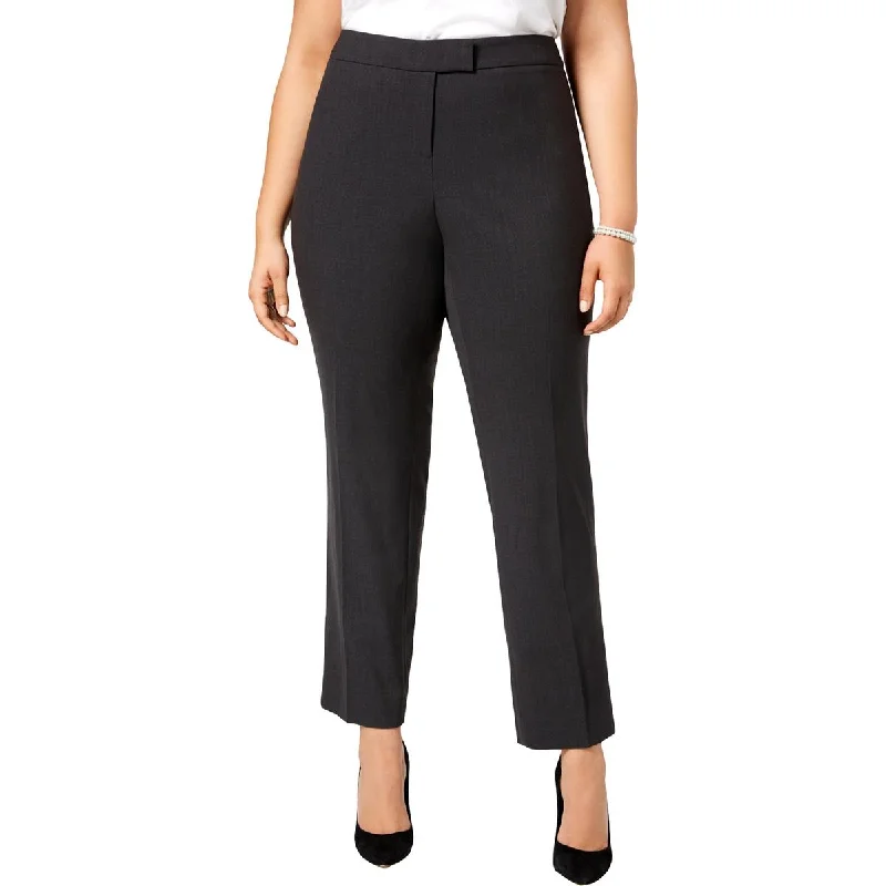 Comfortable Jeans Black linen pants Anne Klein Womens Plus Slim Straight Leg Dress Pants