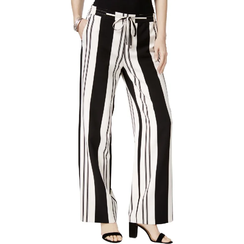 Effortless Looks Women’s workout pants INC Womens Striped Tie Front Wide Leg Pants