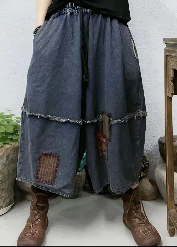 Relaxed Tops Smart high-waisted pants Organic Blue Pockets Patchwork Linen Wide Leg Pants Spring Relaxed Tops Smart high-waisted pants Organic Blue Pockets Patchwork Linen Wide Leg Pants Spring