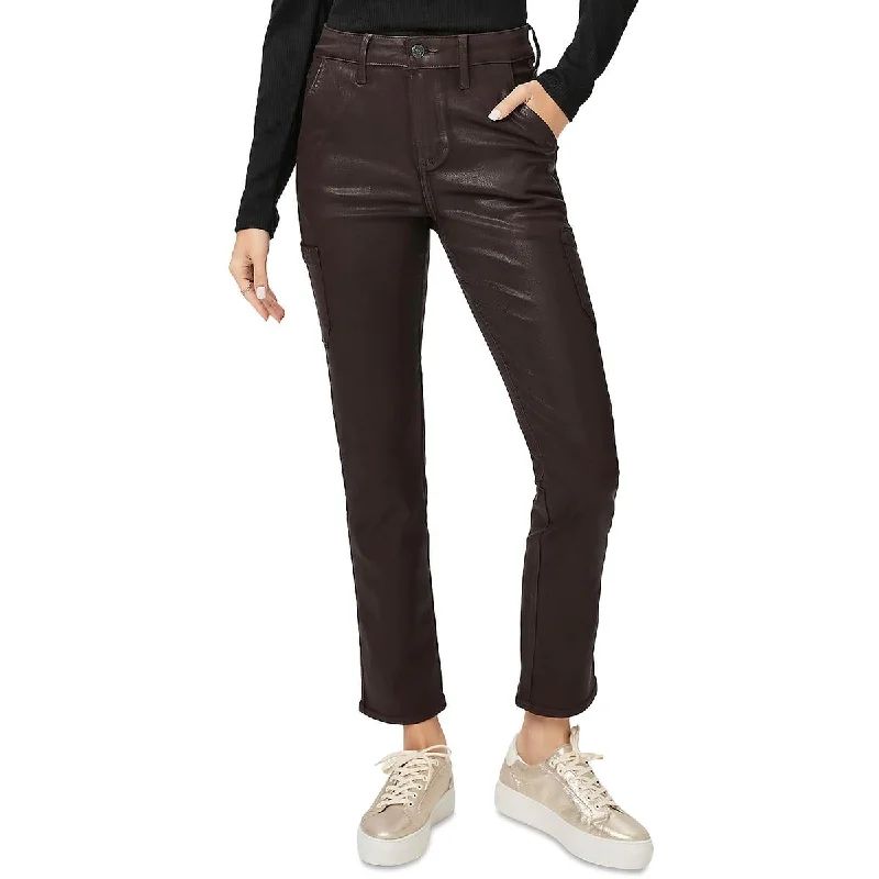Everyday Outfits Slim fit chino pants Paige Womens Jolie Coated Cargo Ankle Pants