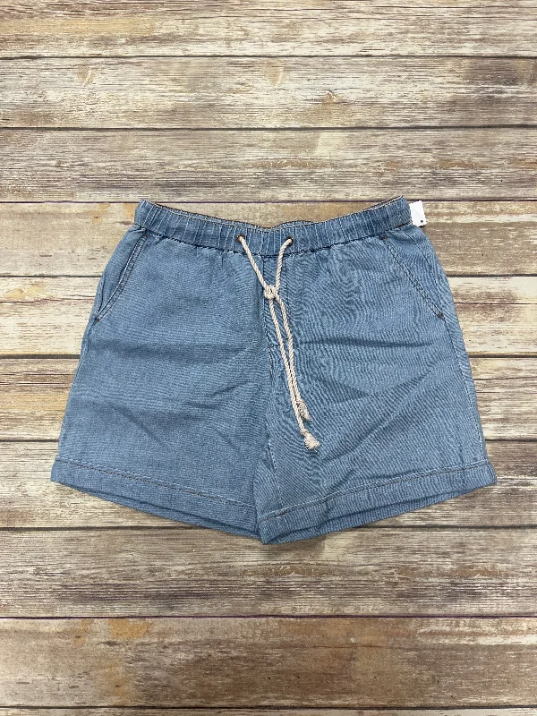 Street Cool Soft cotton printed shorts Shorts By J. Jill In Blue Denim, Size: S